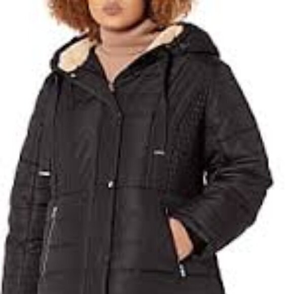 Intl D.e.t.a.i.l.s Women's Zip Front Hooded Winter Coat Jacket Size M/M - Picture 1 of 2